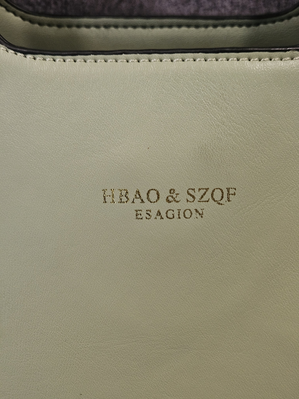 HBAO & SZQF ESAGION Mint Leather Bag